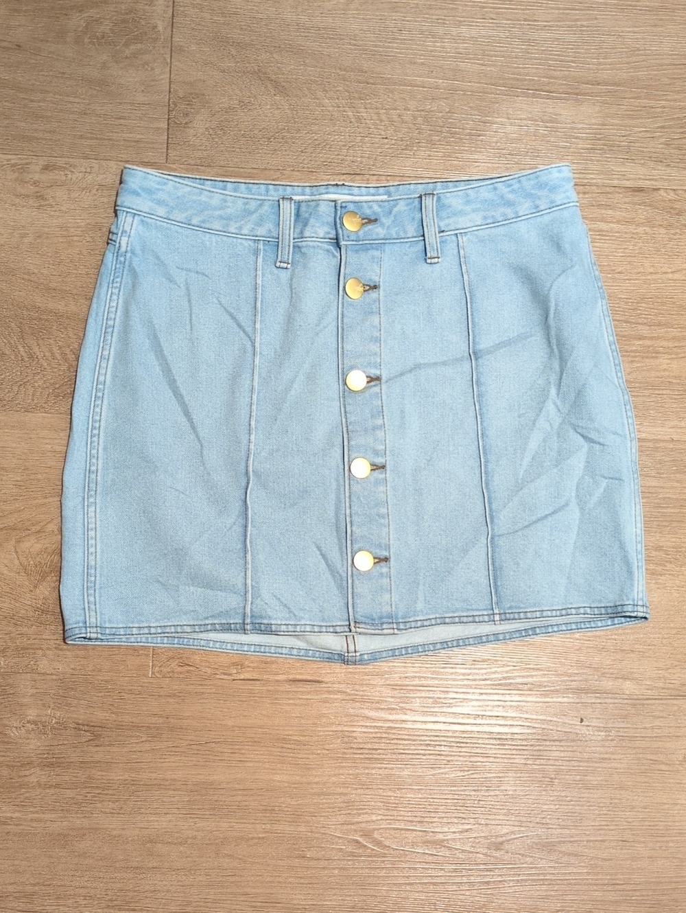 Wrangler x Yellow Rose by Kendra Scott 70's Fitted Denim Skirt